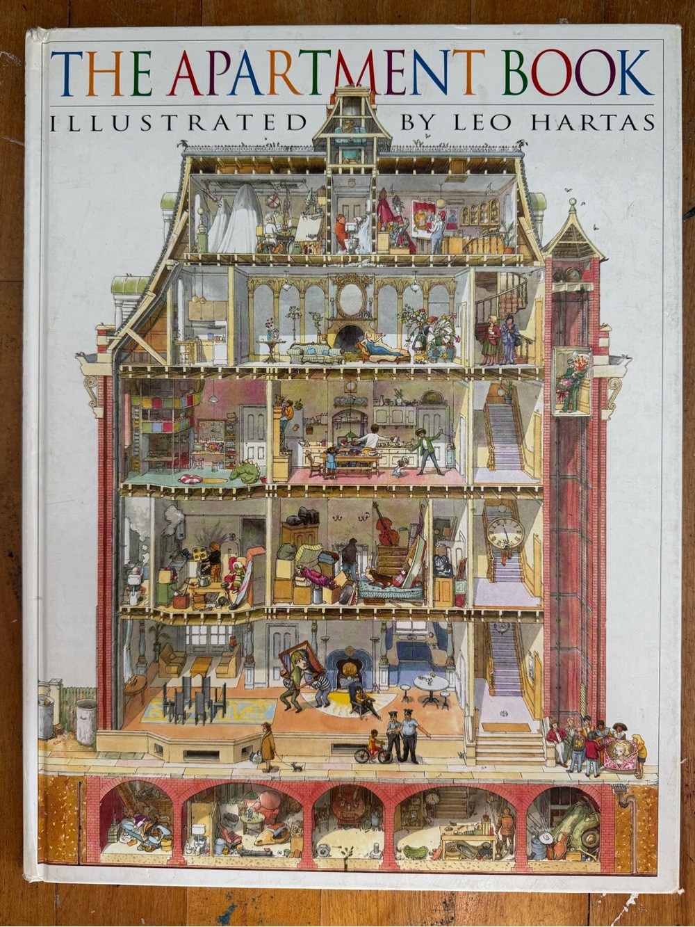 The Apartment Book Illustrated by Leo Hartas - White Illustrated Kids Book